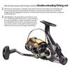 Portable All-metal Spool Fishing Reel Metal Spool Jigging Trolling Long Shot Casting and Salt Water Surf Big Sea Double Drag Spinning Rod Lure Reel