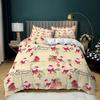 Christmas Series Quilt Cover Pillowcase Digital Printing Three-Piece Set, Bedding