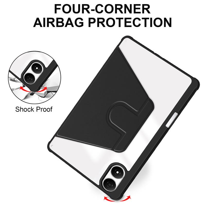 Infinix XPad20 Tablet Case: 11" Acrylic Rotating Pen Protective Cover
