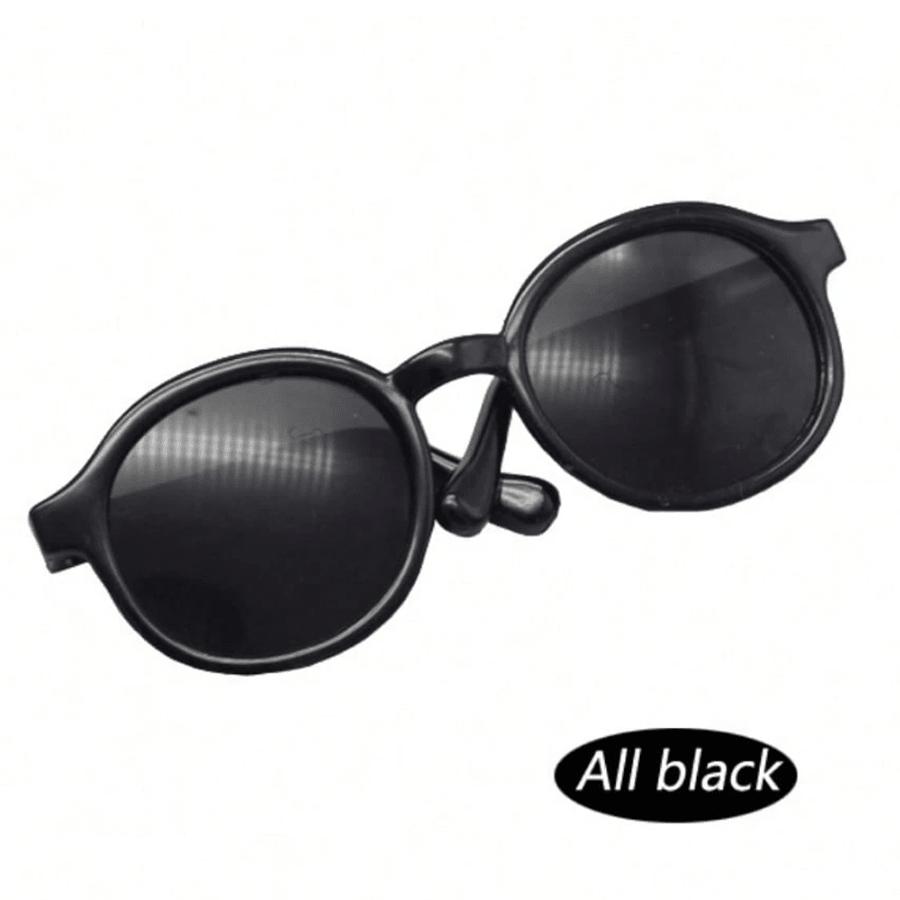 

Разноцветные пластиковые очки 2,6 дюйма круглые декоративные очки наряд для кукол Labubu аксессуары подарок игрушка-мода мини очки 6.5cm-2.6in