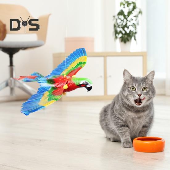 Electric Flying Eagle Cat Toy Interactive Simulation Bird Toy Automatic Moving Hanging Eagle Cat Toy Pet Supplies for Indoor Cats