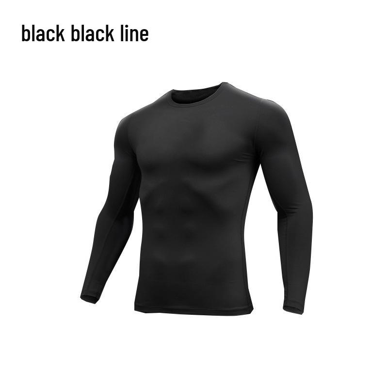 

Мужские осенне-зимние баскетбольные тайтсы с длинным рукавом для фитнеса - Дышащий базовый слой высокой эластичности для бега и спорта XXXL