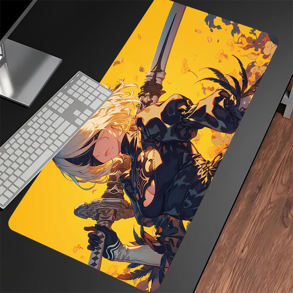 Nier Automata 2b Gaming Mouse Pad Xxl 90x40cm Hd Print NonSlip Rubber Desk Mat For Pc Keyboard Gamer