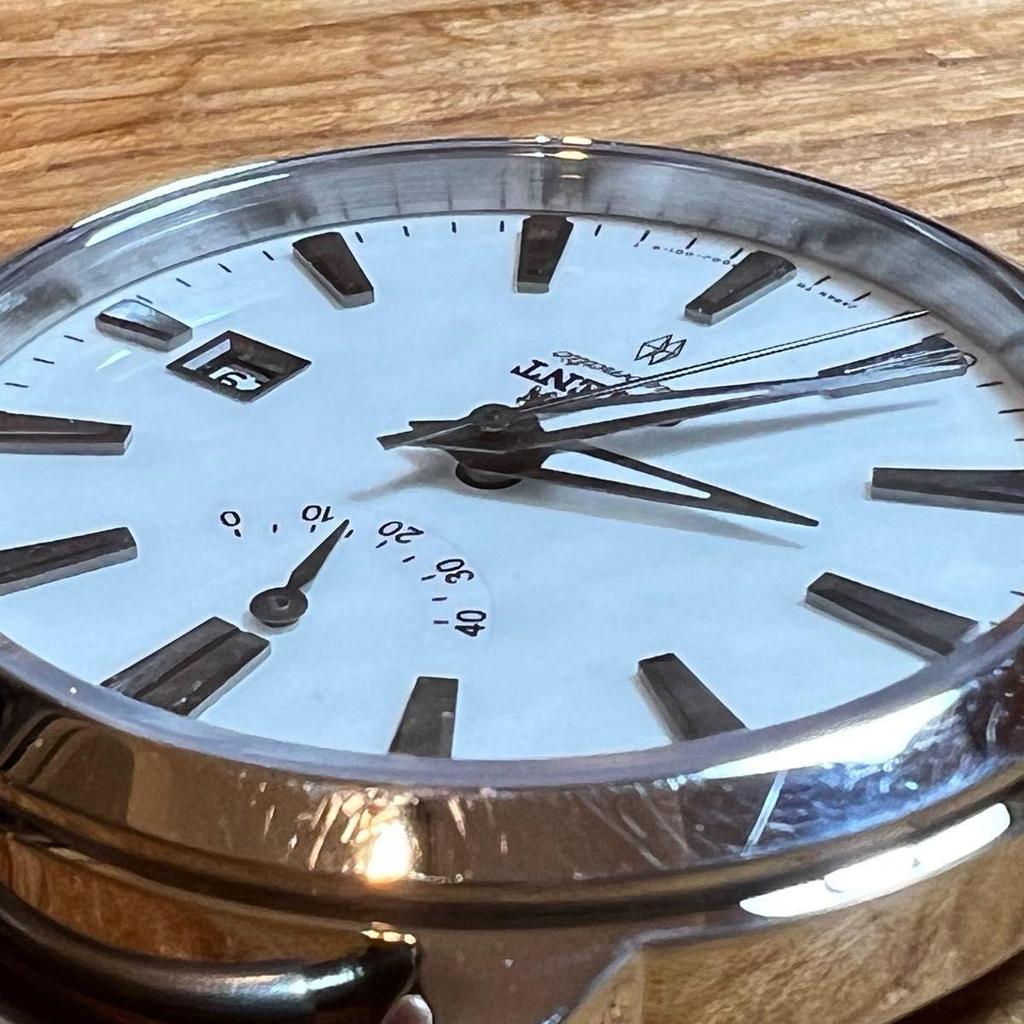 Used [Good Condition] ORIENT Watch Automatic Power Reserve Dial with Calendar Automatic New with Strap Good Accuracy