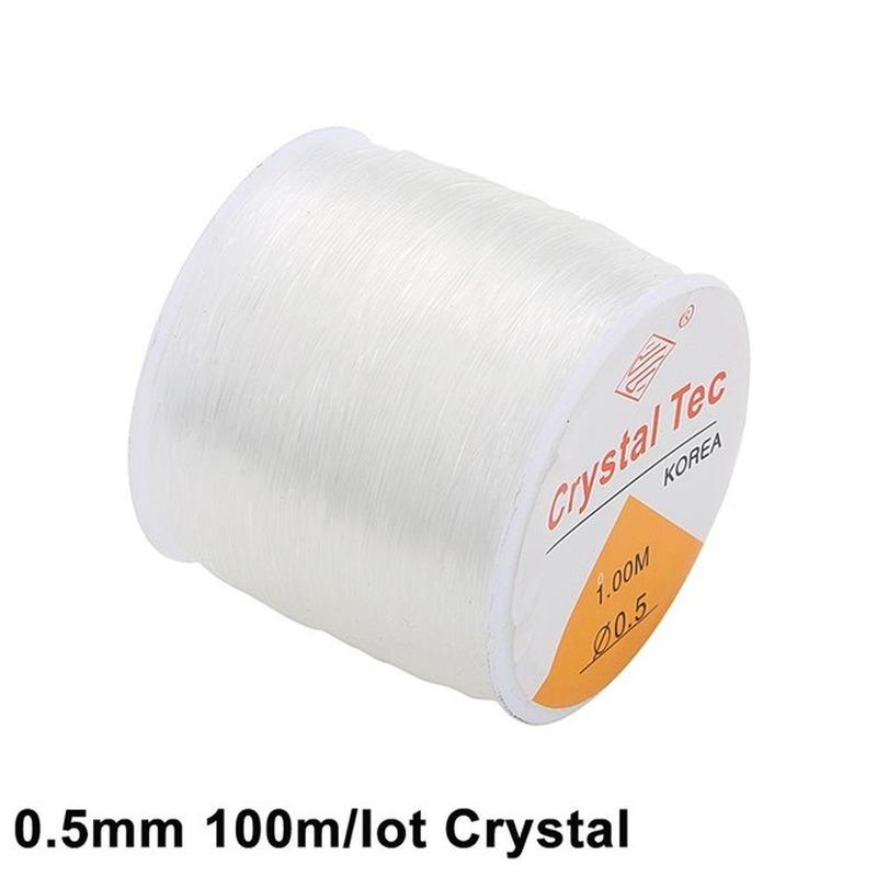 100M/Roll Plastic Crystal DIY Beading Stretch Cords Elastic Line Jewelry Making Supply Wire String Jeweleri Thread String Thread