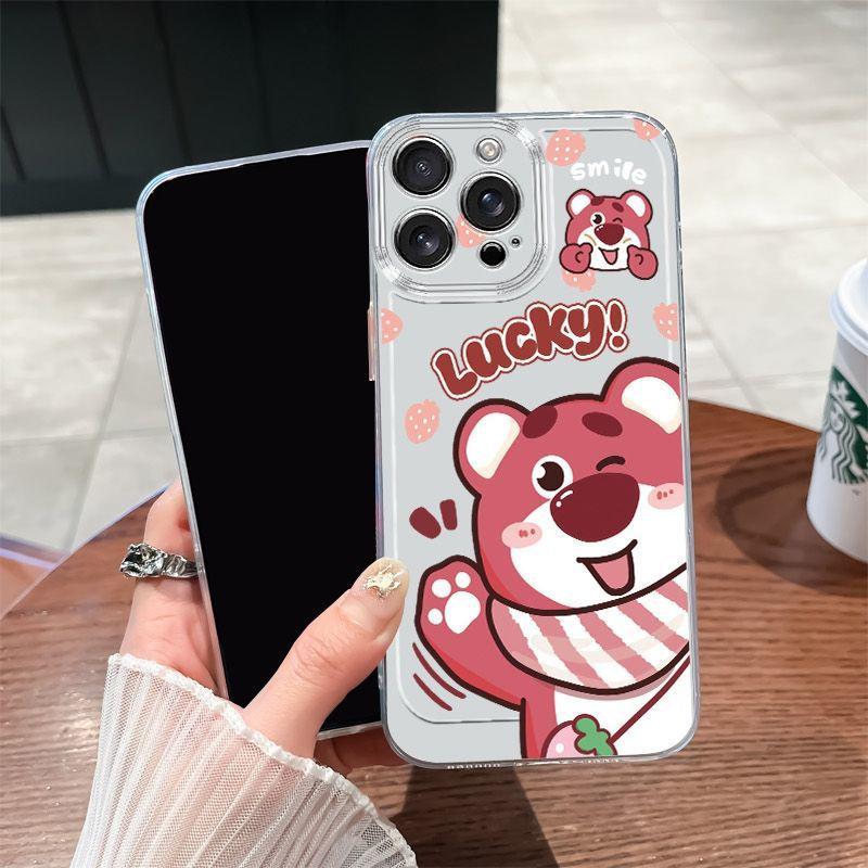 Good Luck Bear Transparent Case for iPhone 17/16/14PRO/MAX/13/12/11