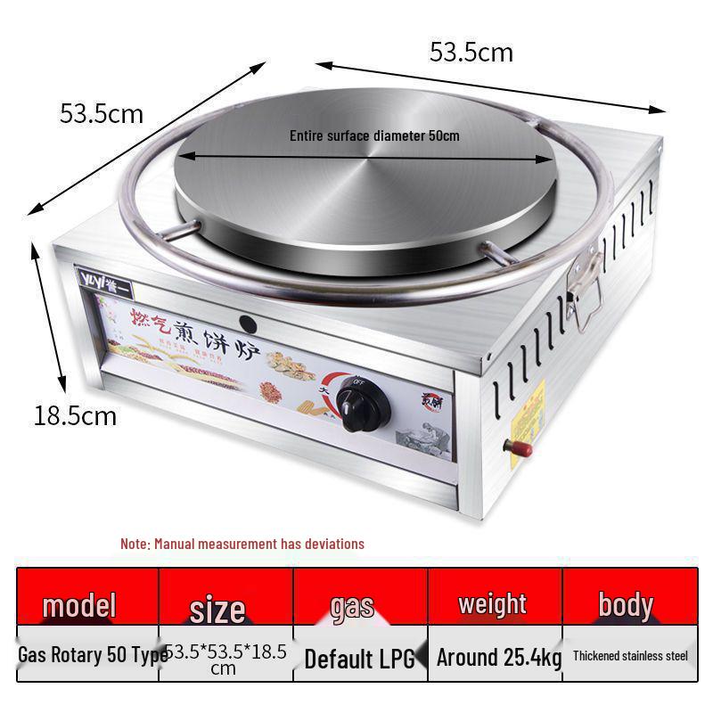 Electric Cast Iron Crepe & Pancake Griddle for Home Use