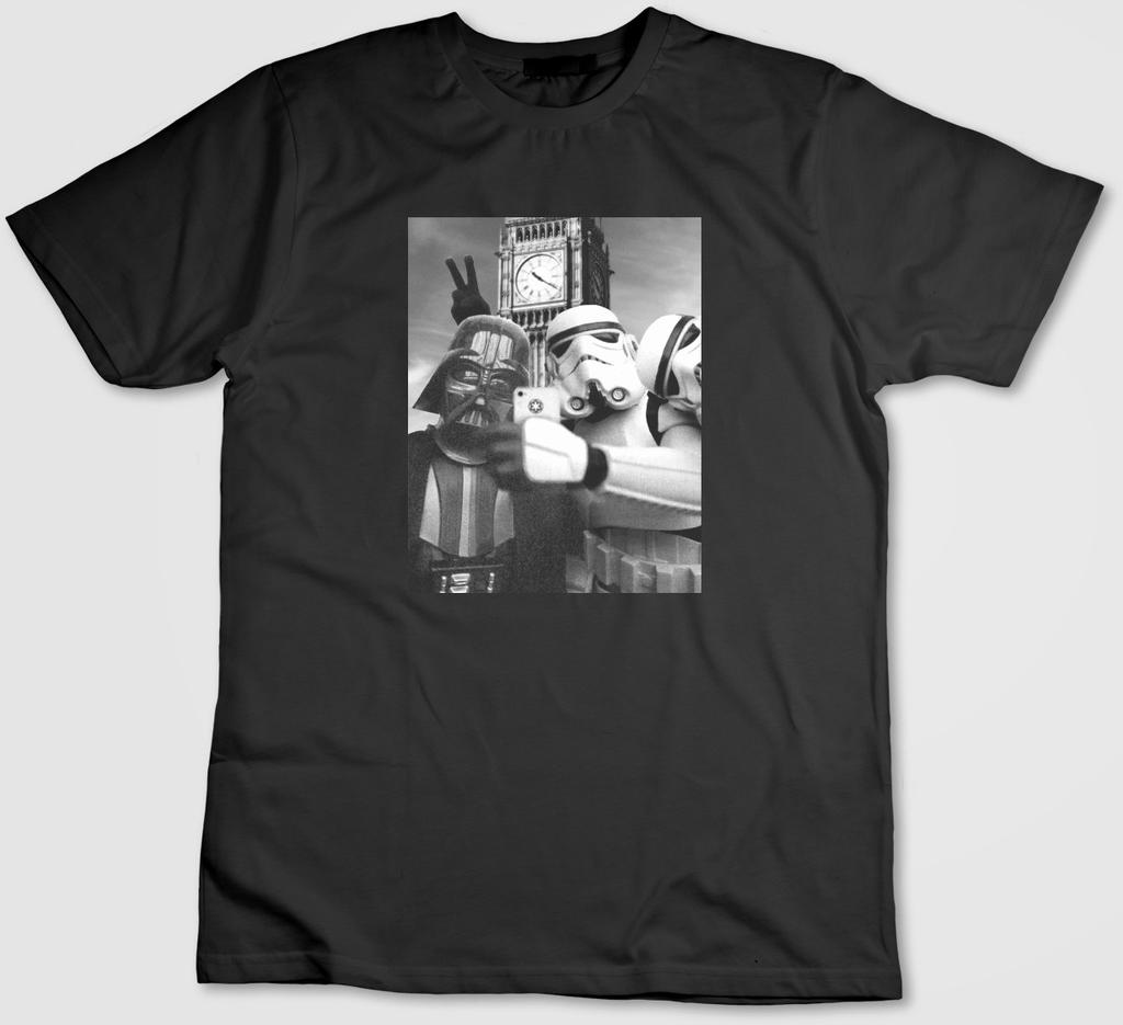 London Selfie Star wars storm trooper Short Sleeve T Shirt Men / Woman K615