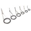 6PCS Rod Guide Rings Tip Repair Kit Stainless Steel Ceramic Various Size Fishing Accessory for DIY Rod Fishing Pole