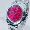 Used Working SEIKO LUKIA Ladies Watch 5Y89-0B30 Red Dial Triple Calendar