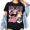 Singer Portrait Printed Womens Tshirt for Spring and Summer Fashion Trend Pure Cotton Top Neutral Short Sleeved Tshirt