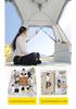 Portable Quick-Pitch Tent for 3-4 People - Four-Sided, Automatic Setup, Sun Protection, Ideal for Camping, Picnics, and Travel
