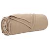 Camel Colored Fleece Throw Blanket 200 X 150 Cm