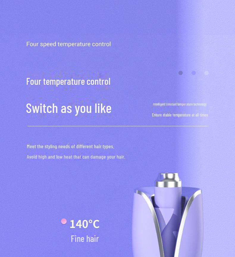 Minhuang Automatic Curling Iron - Large Curl, Rotating, Negative Ion, Anti-Scalding, Hair-Friendly, Lazy Perm.