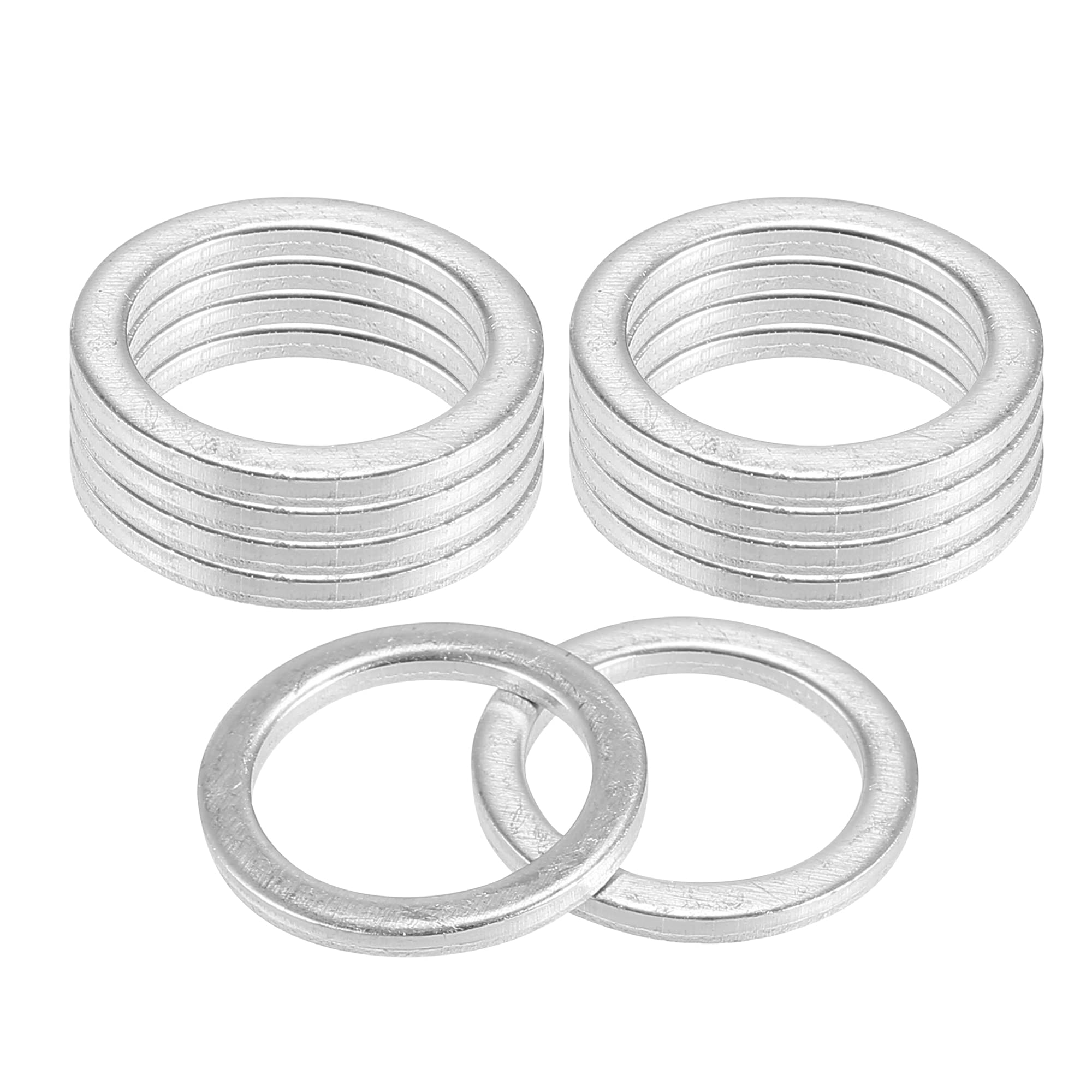 

ACROPIX Oil Drain Plug Gasket Aluminum Alloy 90430-1800818mm Oil Crush Washer Seal Compatible with Toyota 10 Sets
