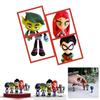 Lebhaftes Teen Titans Go Figurenset mit Robin Raven Beast Boy Starfire Sammlerstücken