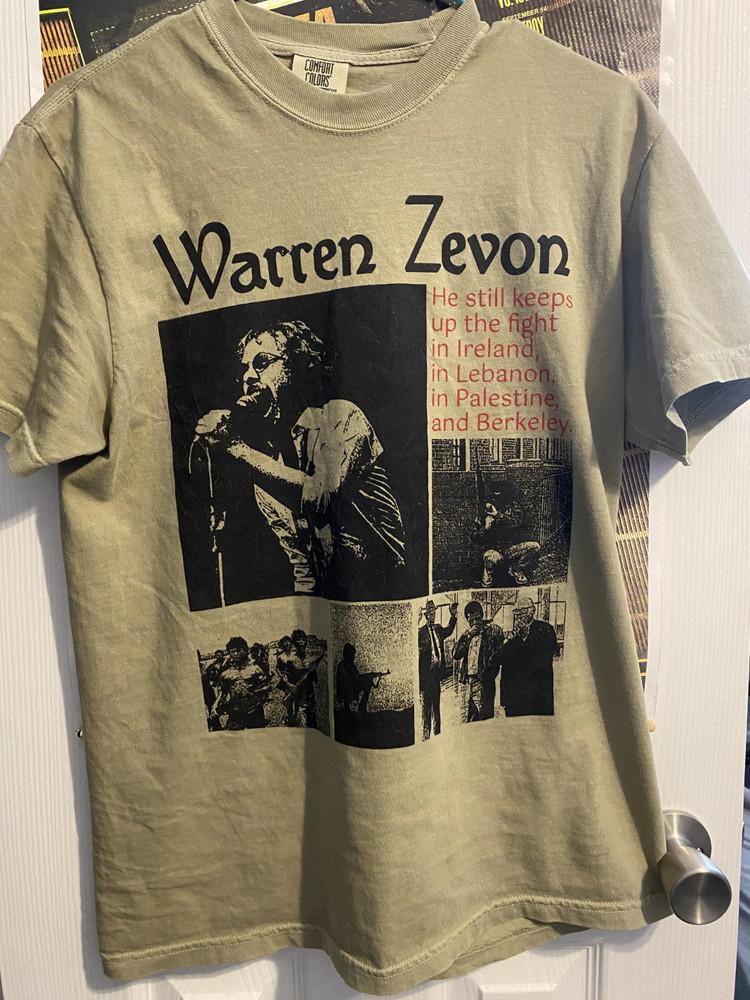 WARREN ZEVON Cotton Sand Color Shirt Unisex Concert S to 5XL DO506 Unisex T-Shirt XL