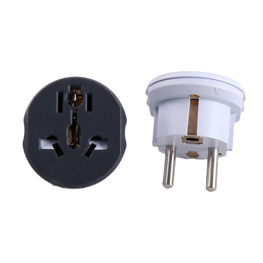 US To EU Europe Plug 16A 250V Power Plug 2 Round Pin Socket AU UK CN US To EU Plug EU Plug Power Plug Adapter EU Plug Adapter