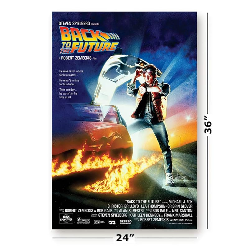 Back to the Future One Sheet Movie Poster 24x36 Inch 24 x 36 Inch