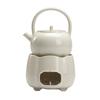 Herb & Wood Ash Ceramic Tea Stove | Candle Heated Gongfu Tea Brewing Base
