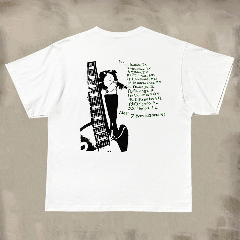 2024 Popular Dinosaur Jr Alternative Rock Band Dinosaur II Short Sleeve T-shirt Vintage Male and Female Couples Pure Cotton