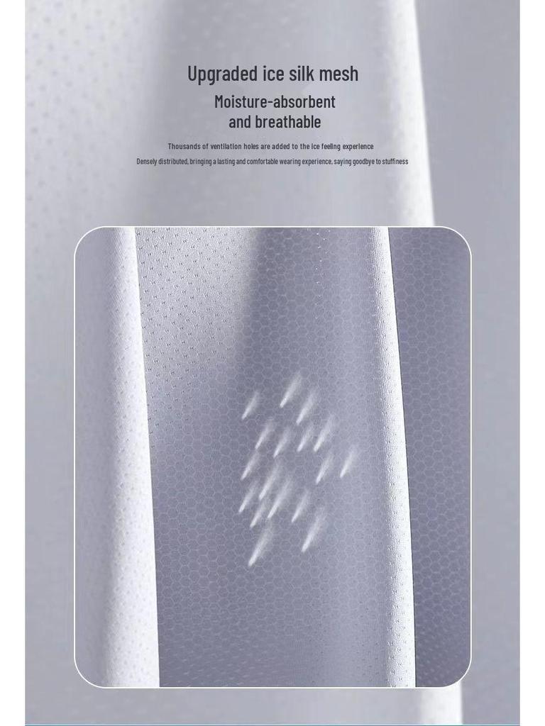 Men's Summer UV Protection Ice Silk Jacket - Ultra-Thin, Breathable, Ideal for Outdoor Fishing.