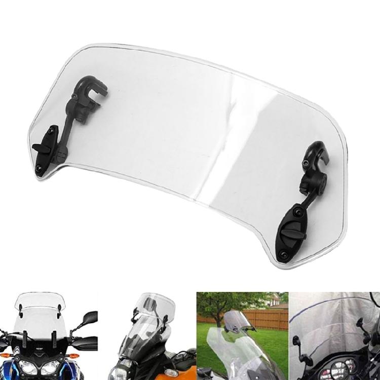 Motorcycle Adjustable Windshield Extension Universal Clip-on Windscreen Durable