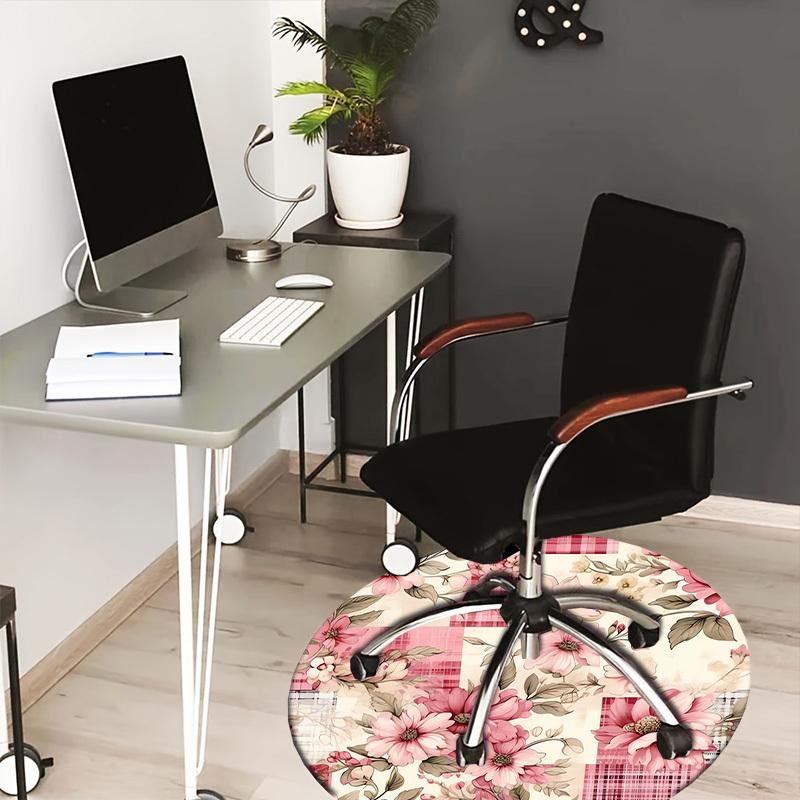 

1pc Carpet Chair Mats Floral Patchwork Pattern Perfect for Decorating Chairs, Polyester Carpet, for Living Room.YDT613 80cm by 80cm