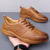 Fashion Casual Business Men's Leather Shoes Sports Comfort Style Design Daily Office Work High Quality Adult Shoes Lightweight Hot