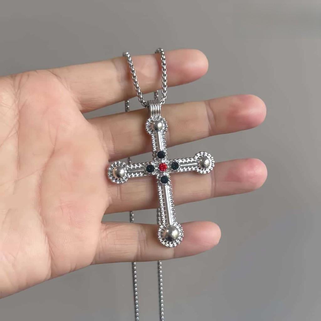Cross Pendant Necklace With Alloy Chain For Women Men Boho Style Summer 2026