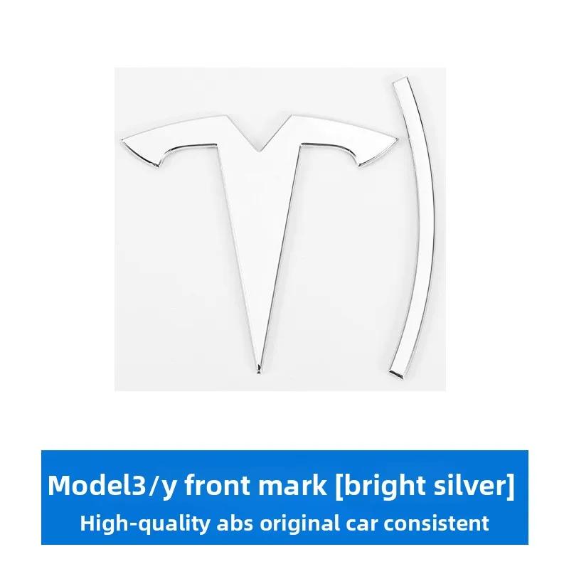Jcrwk9 3d ABS Chrome Black Red Logo Dual Motor Emblem Letters Car Trunk Badge For Tesla Model Y 3 X S Dual Motor Sticker Accessories