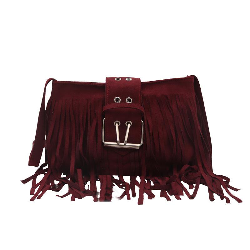 

Женские сумки-тоут в стиле ретро из денима, хит продаж, 2025 новинка, замшевая сумка с бахромой, модная сумка-мессенджер