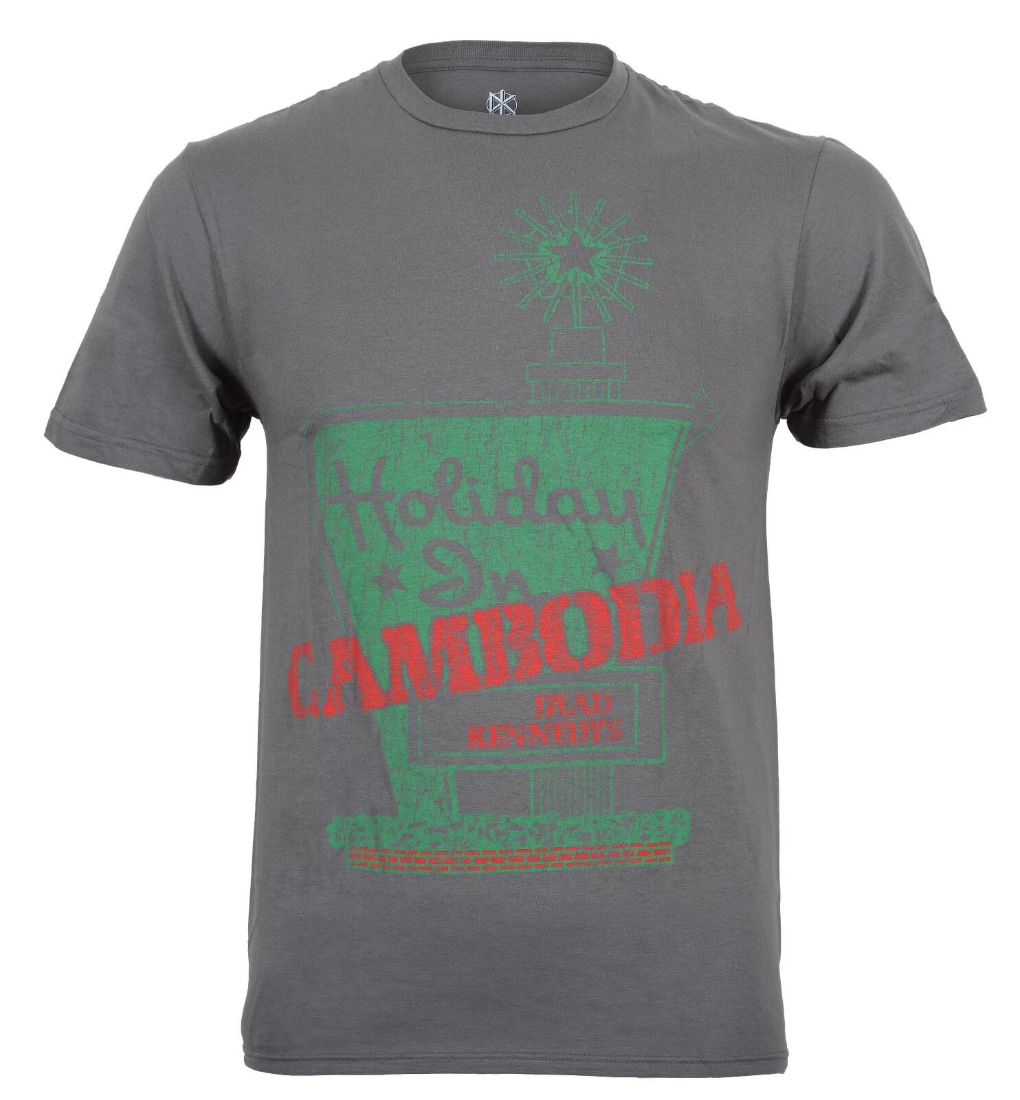 Official Dead Kennedys Holiday In Cambodia T Shirt New Classic Punk Rock Grey S