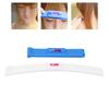 DIY Hair Cutting Guide Professional Hair Bang Level Ruler Hair Trimmer Comb Guide (White Blue)