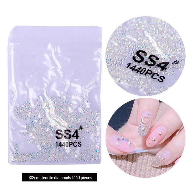 

Серебряно-белые чешские стразы AB Fantasy Color для дизайна ногтей с бриллиантами - Super Flash, с плоским дном, не опадают