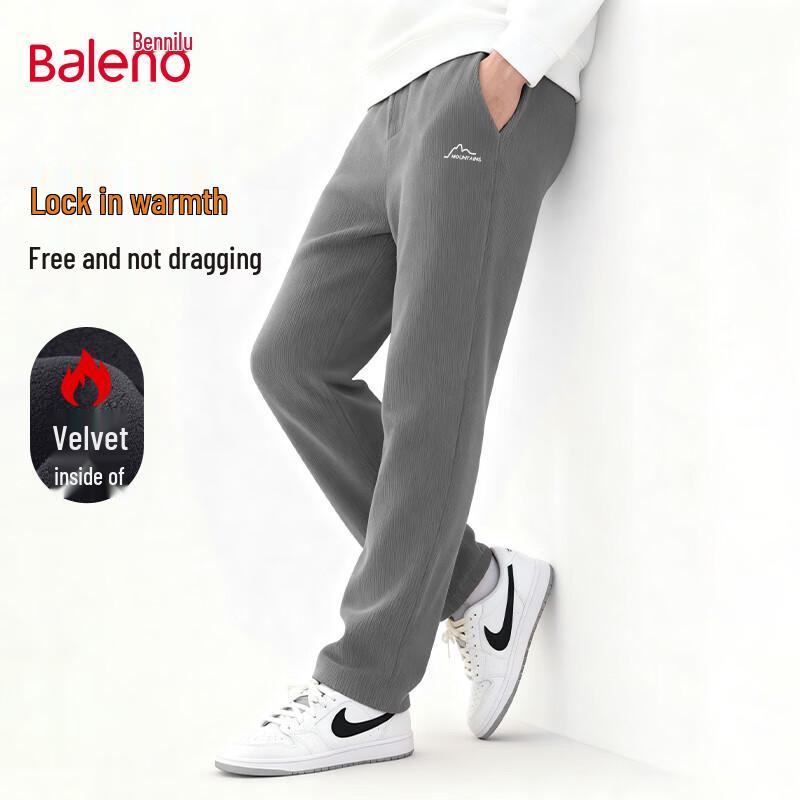 

Baleno Men s Winter Fleece-Lined Chenille Straight-Leg Pants M