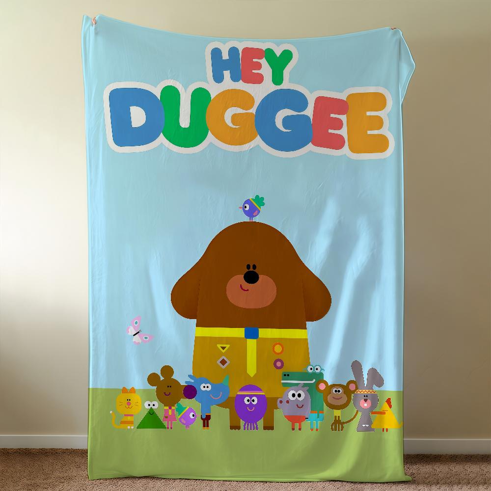 H-HeyS-ES D-Dug-geeS-ES Cartoon Cute Blanket Throw Super Cosy Plush Living Room Sofa Couch Childish Birthday Gifts