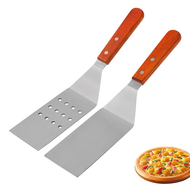 Stainless Steel Pizza and Frying Spatula Set
