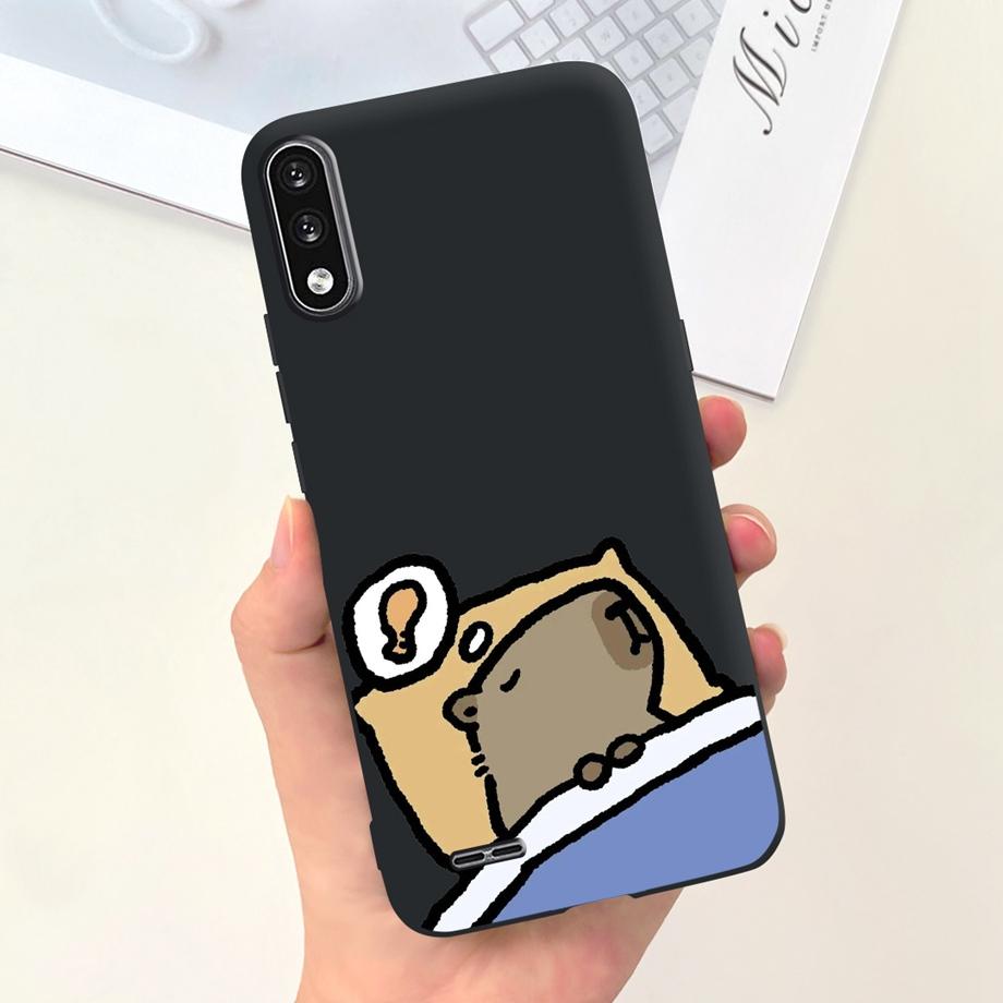 For LG K22 2020 Phone Case Back Cover Stylish Pattern Soft Liquid Silicone TPU Coque Fundas LGK22 K 22 Panda Housing