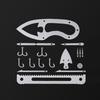 Stainless Steels Fishing Hook Card Outdoor Survivals Multitool Card Survivals Gear Card for Huntings Fishing Hikings
