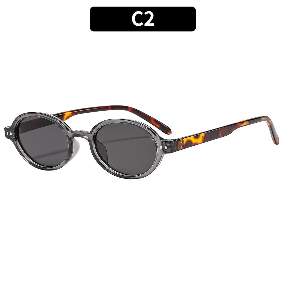 Retro Oval Sunglasses Women Vintage Chic Sunglasses High-End Glasses Uv400 Sunglasses For Trendy Street Outdoor Travel