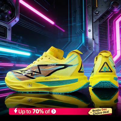 Herren Laufschuhe Karbonplatte Spezialität Marathon Sport Atmungsaktiv Leichtgewicht Damen Freizeit Chunta Sneaker