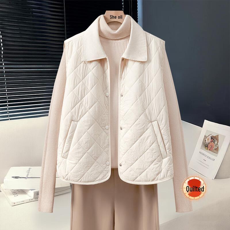 

Women s Lamb Wool Blend Solid Lapel Vest L