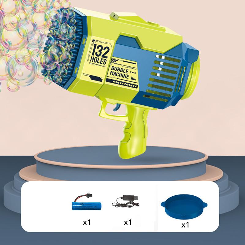 Bubble Gun 132 Holes Electric Automatic Soap Blower Bubbles Machine Kids Portable Outdoor Party Toys Gift Children‘s Day Gifts