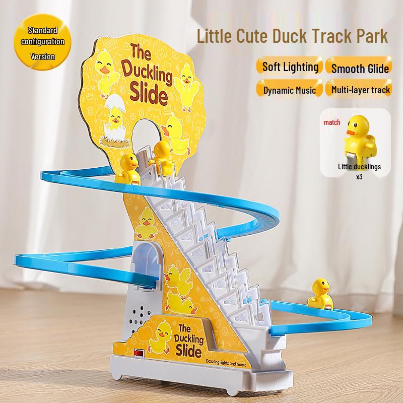 

Children s Electric Little Duck Climbing Stairs Slide Toy