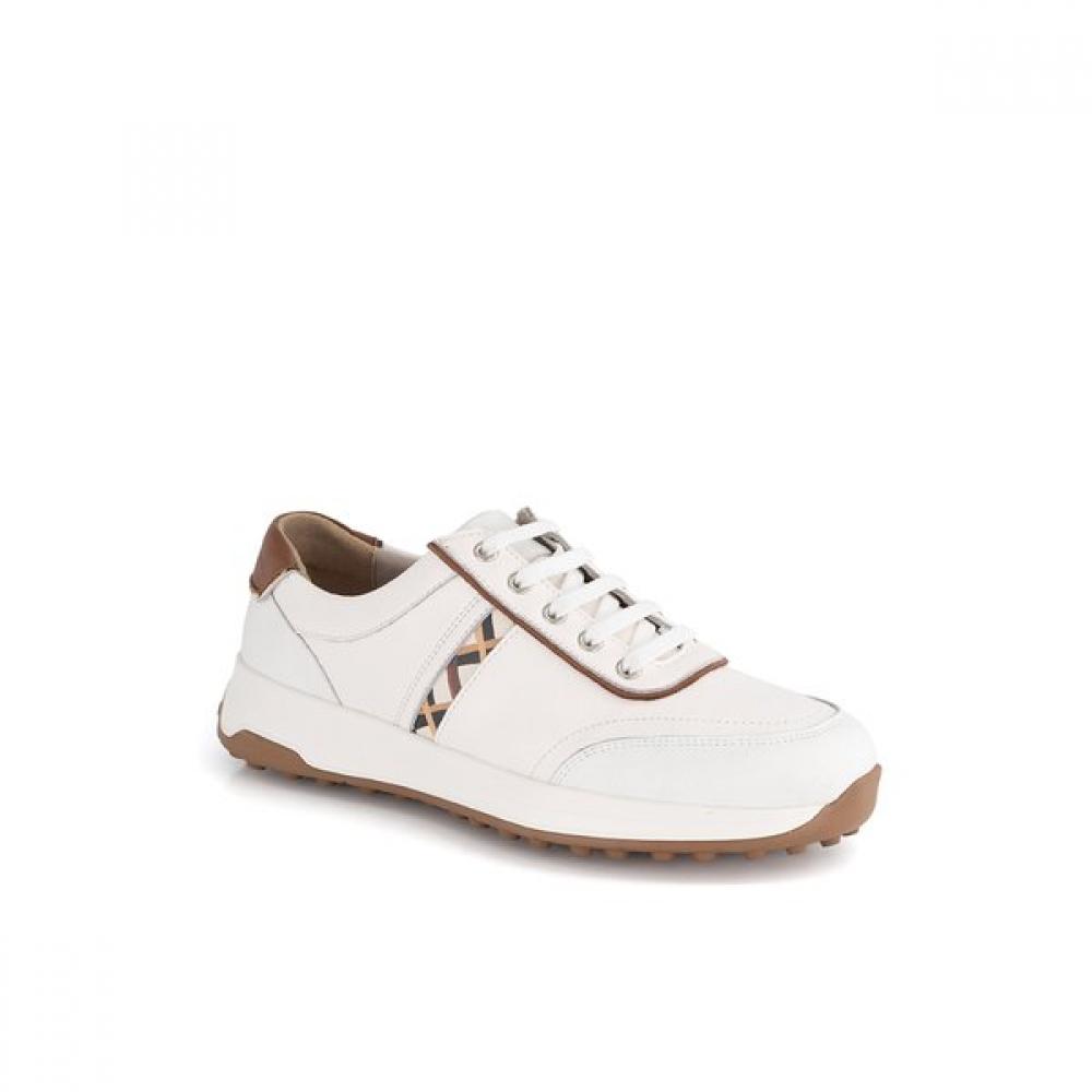 

DakS Men S Comfort Checkered Banding SneakerS Dmx602ka30 White white (KA30)/245