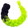 Synthetische Haare 120 cm Dichte Ombre Zöpfe Extensions Farbe Bunt Modisch
