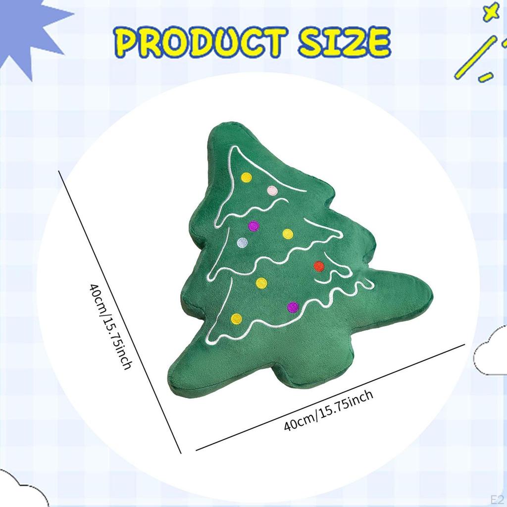 Weihnachtsbaum Kissen Spielzeug Weiche Weihnachten Überwurf für Kinderzimmer Festlicher Feiertagsakzent Wohnzimmer