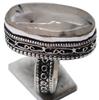 Black Rutile Natural Gemstone Ethnic Antique Design Ring US Size-7 A193