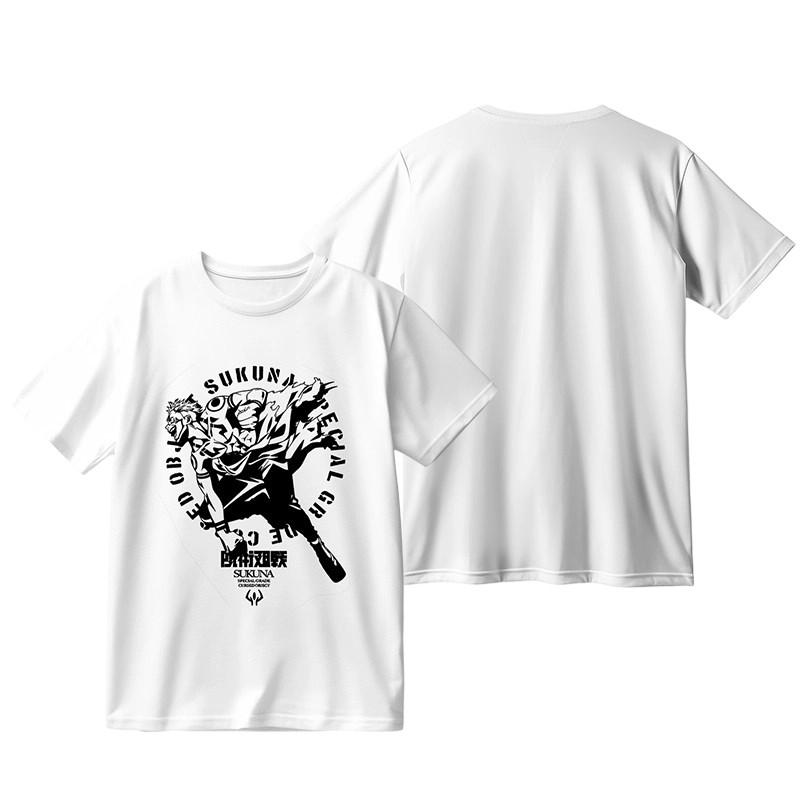 Jujutsu Battle New Magic Asura Anime Peripheral Japanese Pure Cotton Printed Unisexs and Unisexs Personalized Casual Tshirt
